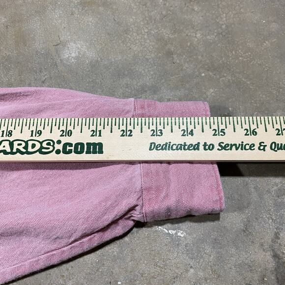 VTG Three Rivers Pink Denim Button Down Shirt USA Made 80s M - Picture 6 of 6